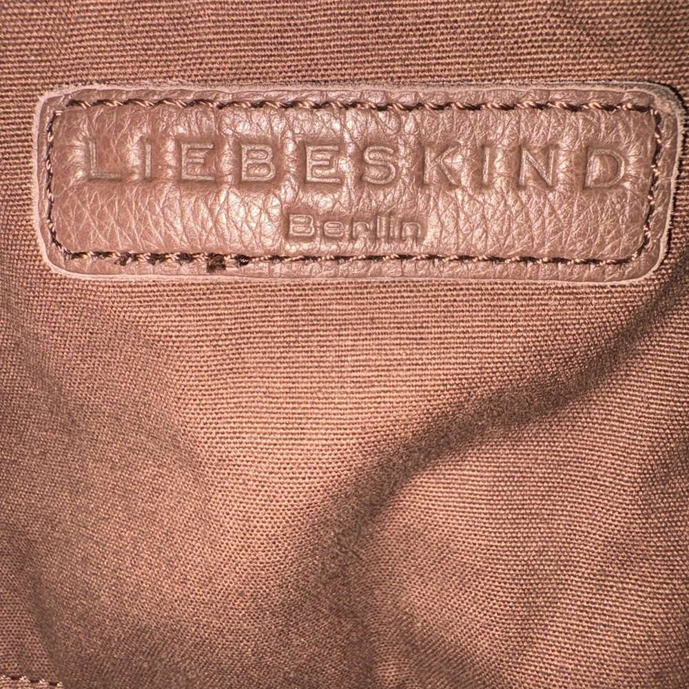 Liebeskind Berlin Soft Leather Crossbody Bag Camel Tan Multi-Pocket P12 - Picture 7 of 11
